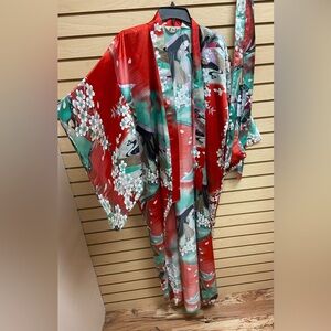 JUGUEMM WOMEN AMAZING KIMONO AWESOME COLORS & PRINT JAPAN ONE SIZE